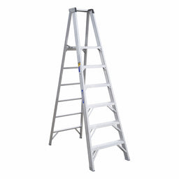 Platform Stepladder 8ft H Aluminum 375lb