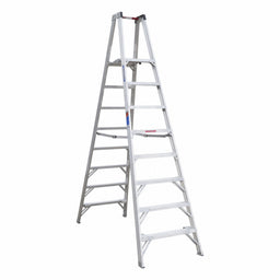 Twin Platform Stepladder 8 ft Alum 300lb