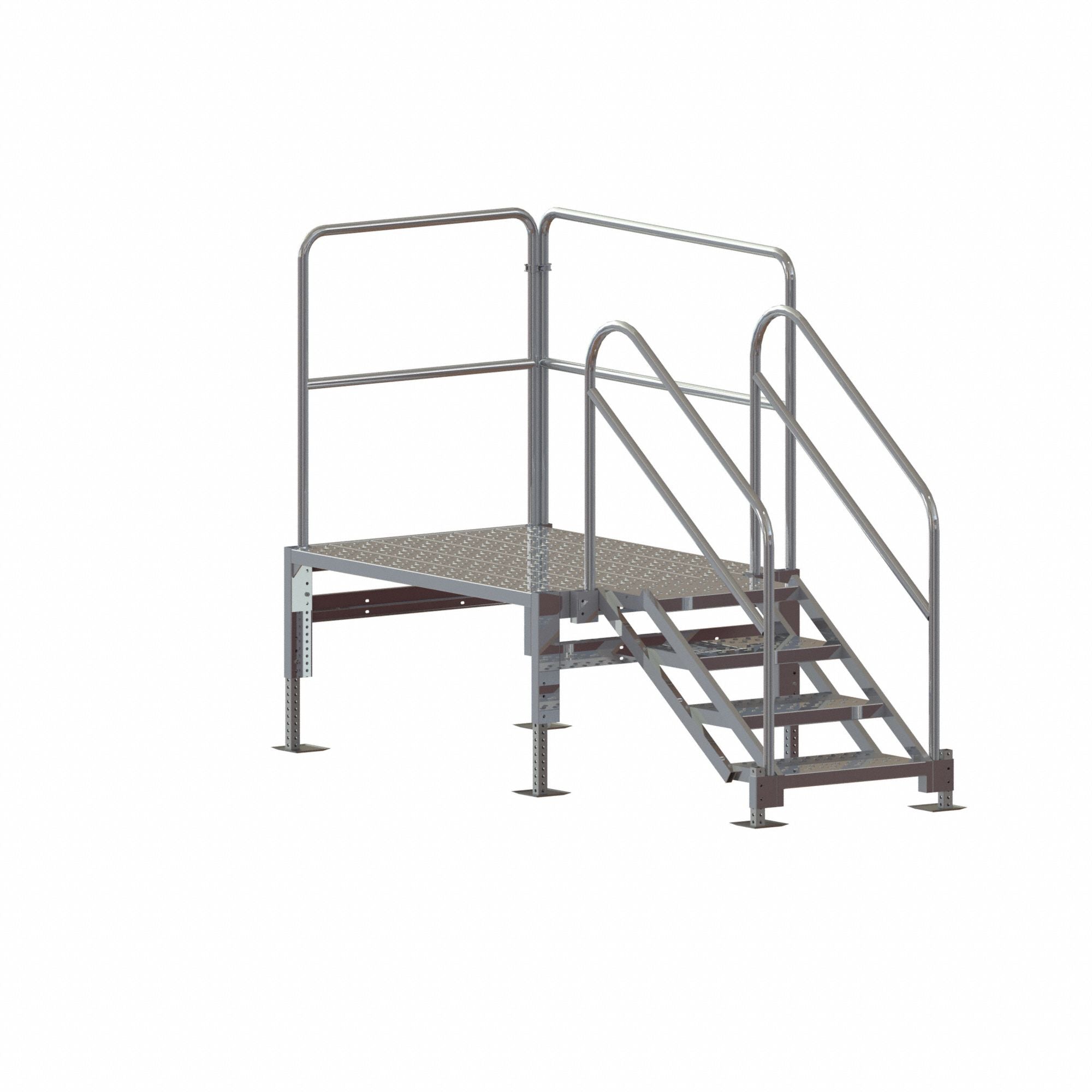 Stair Unit Alum 3 to 4 Steps 1000 lb Cap