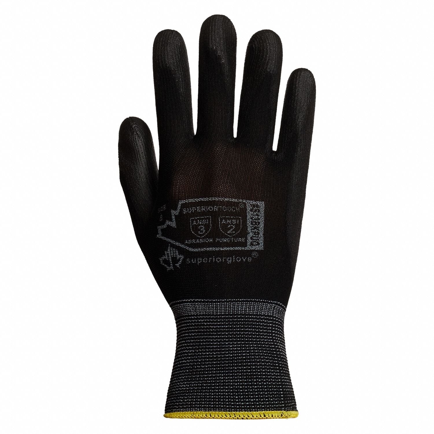13ga Blk Nylon PU Palm 11 PK12