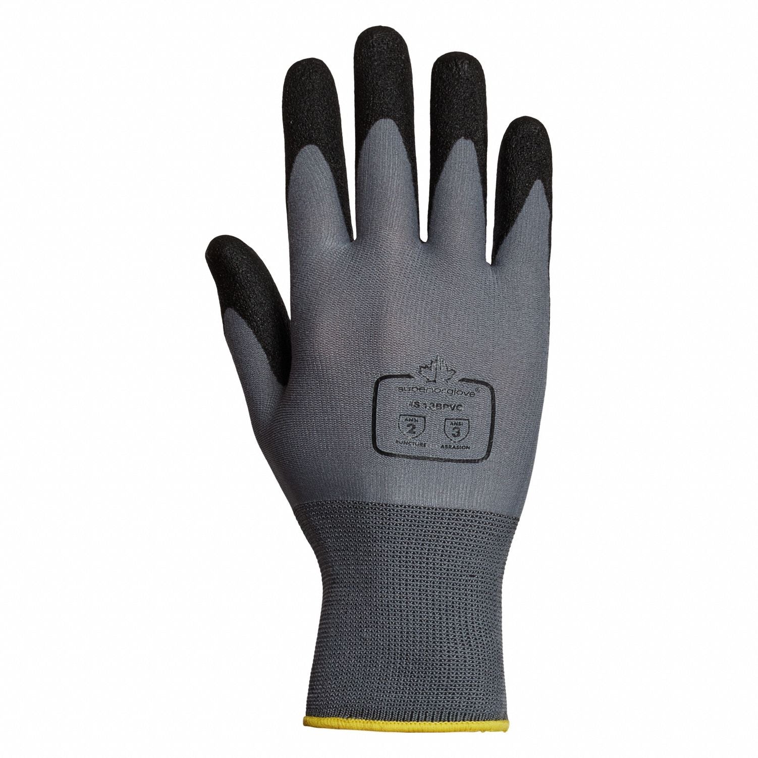 J3828 Blk Pvc Ctdgrey Lnrsz 6 PK12