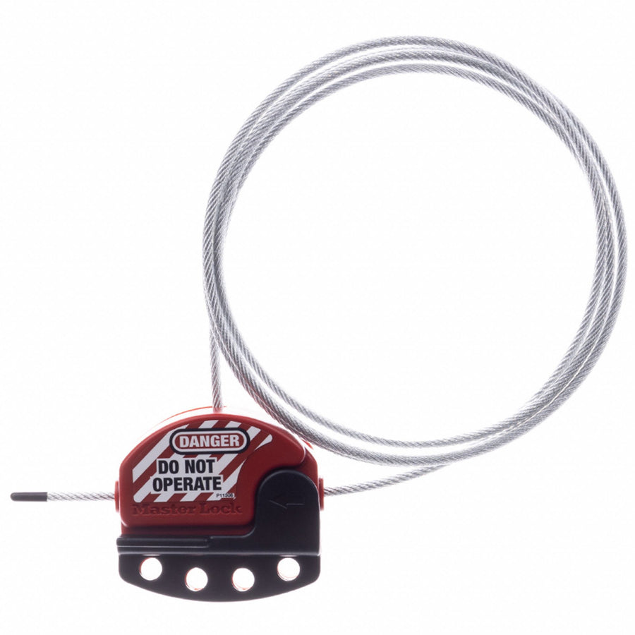 Adjustable Cble Lockout 3 ft 4 Lcks Max