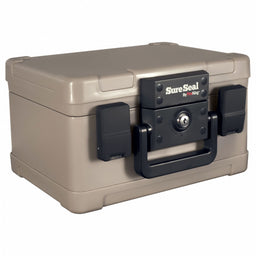 Fireproof File Chest 9.8 x 12.2 in Taupe
