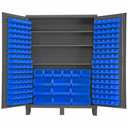 K4916 Bin Cabinet 84 x60 x24 Gray 185BlueBns