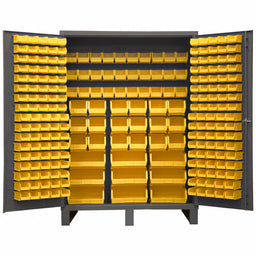 K4897 Bin Cabinet 84 x60 x24 Gray 227YlwBns