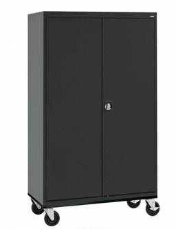 E2314 Storage Cabinet 78 x46 x24 Black 2Shlv