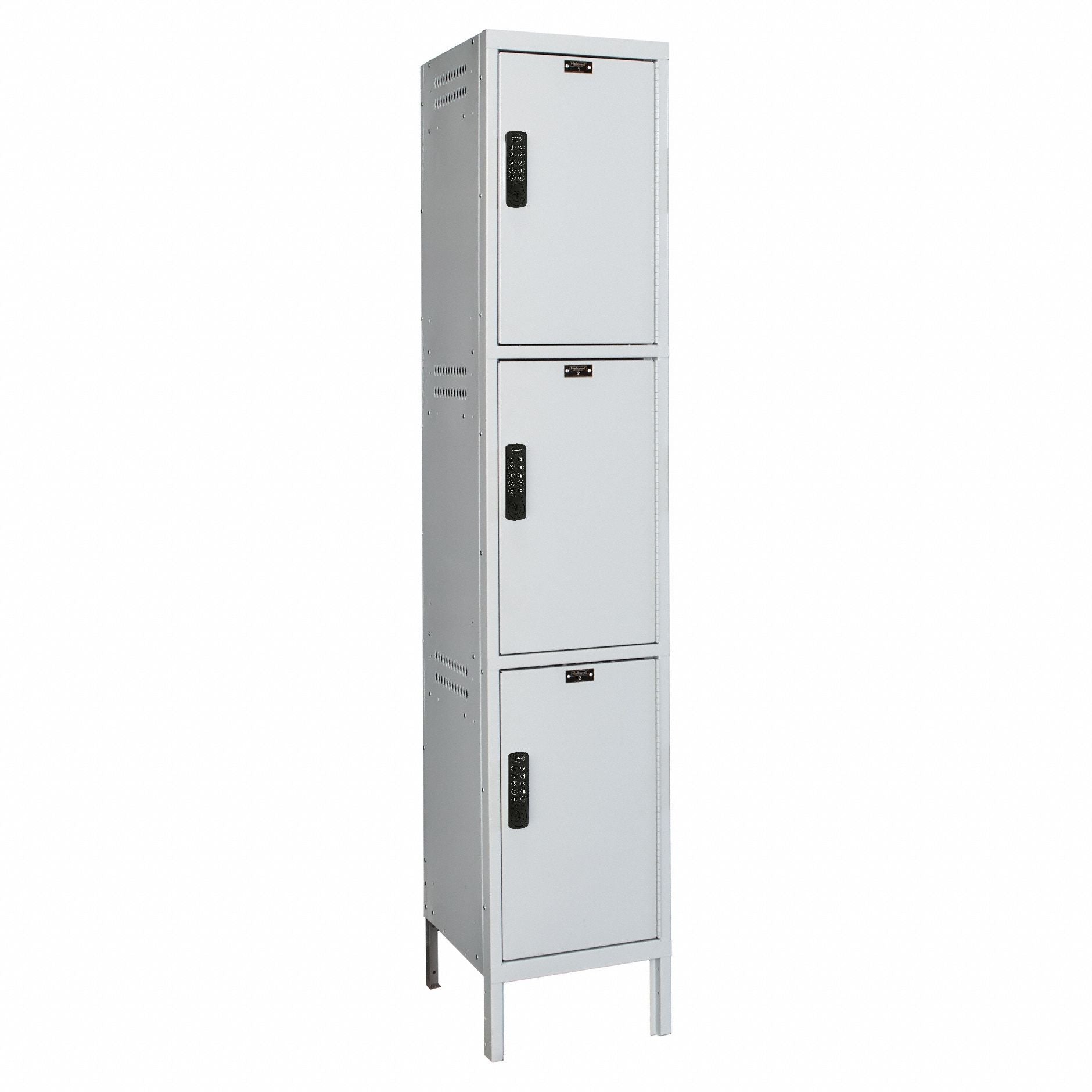 Locker 4x1Lckrs Lt Gry 78 x15 x21