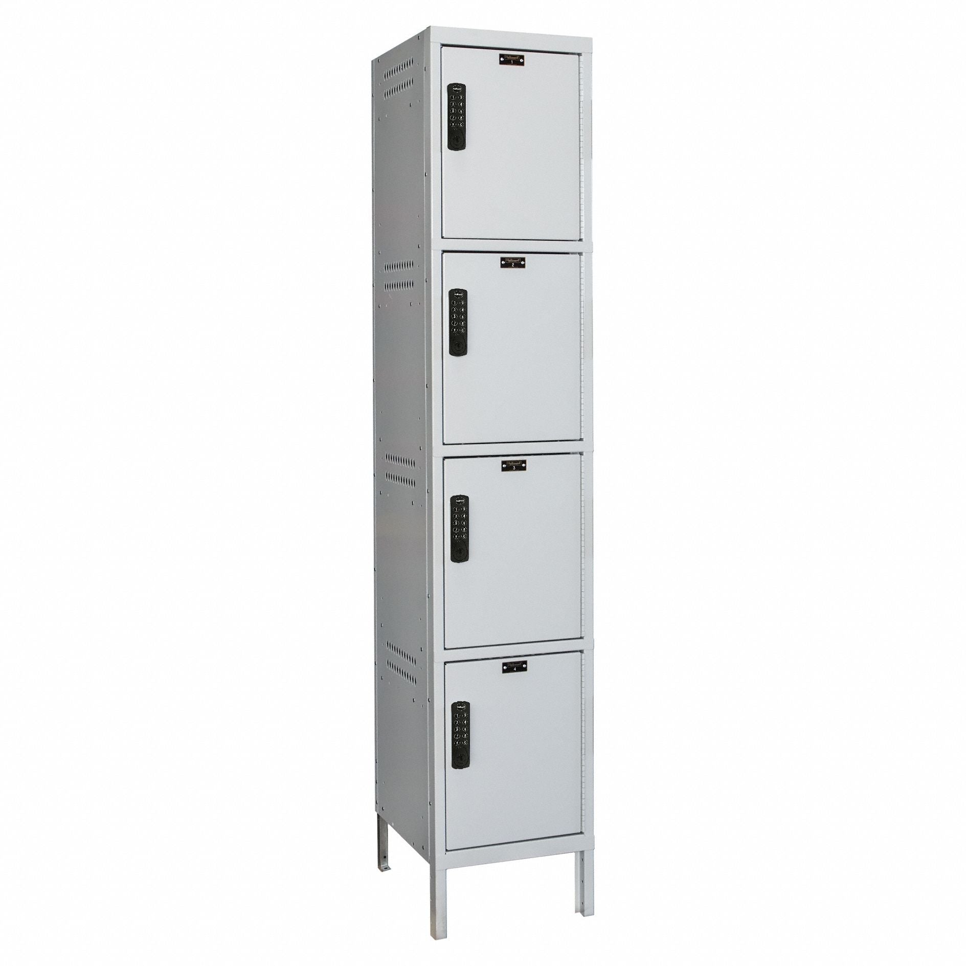 Locker 4x1Lckrs Lt Gry 78 x18 x18