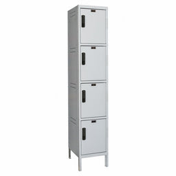 Locker 4x1Lckrs Lt Gry 78 x18 x21