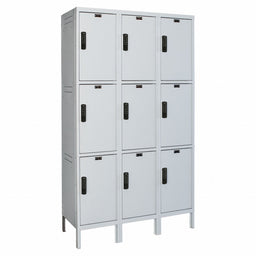 Locker 3x3Lckrs Lt Gry 78 x45 x21