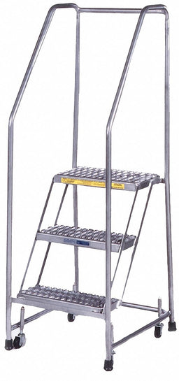 Rolling Ladder Aluminum 28-1/2 In.H