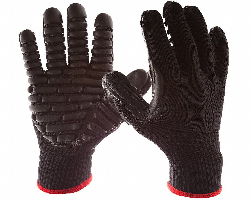 Anti-Vibration Gloves L Black PR