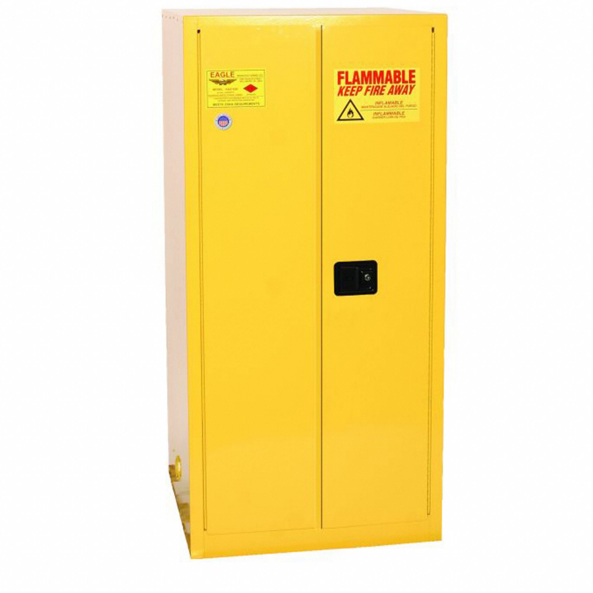Vertical Drum Cabinet 55 gal Yellow